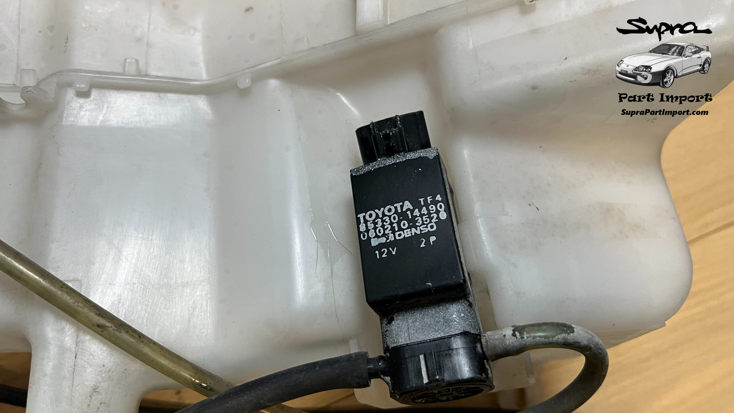 *LHD/RHD* JZA80 Supra Genuine OEM Windshield Washer Jar Assembly w/ Motor & Piping (85315-14120)