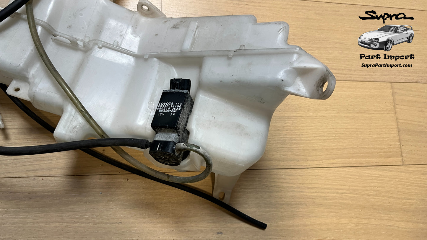 *LHD/RHD* JZA80 Supra Genuine OEM Windshield Washer Jar Assembly w/ Motor & Piping (85315-14120)