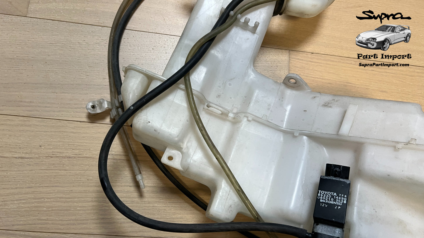 *LHD/RHD* JZA80 Supra Genuine OEM Windshield Washer Jar Assembly w/ Motor & Piping (85315-14120)