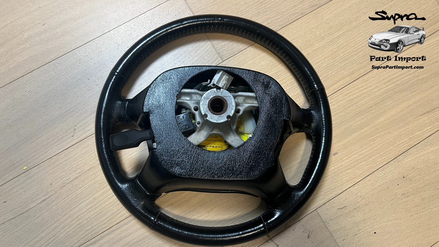 *US/EU SPEC* JZA80 Supra Genuine OEM 4-Spoke Steering Wheel w/ Cruise Control Stalk