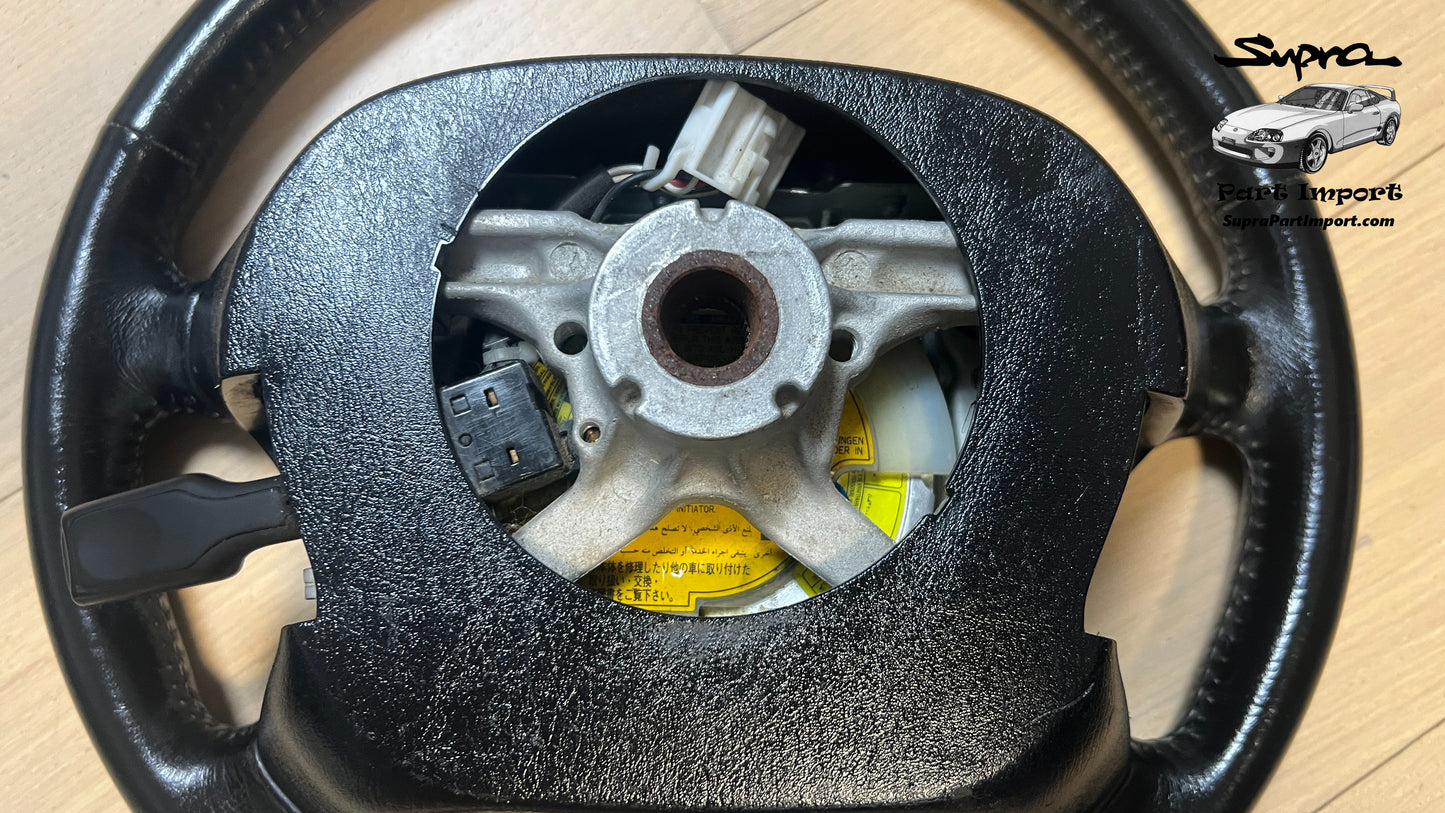 *US/EU SPEC* JZA80 Supra Genuine OEM 4-Spoke Steering Wheel w/ Cruise Control Stalk