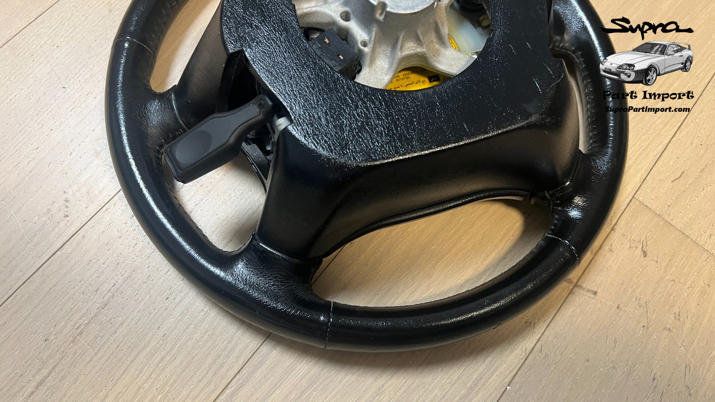 *US/EU SPEC* JZA80 Supra Genuine OEM 4-Spoke Steering Wheel w/ Cruise Control Stalk
