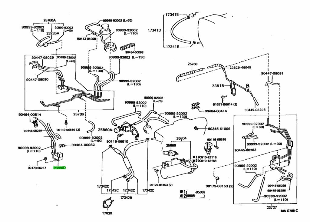 *DISCONTINUED* JZA80 Supra Genuine OEM 2JZ-GE Vacuum Switching Valve Assy (90910-12126)