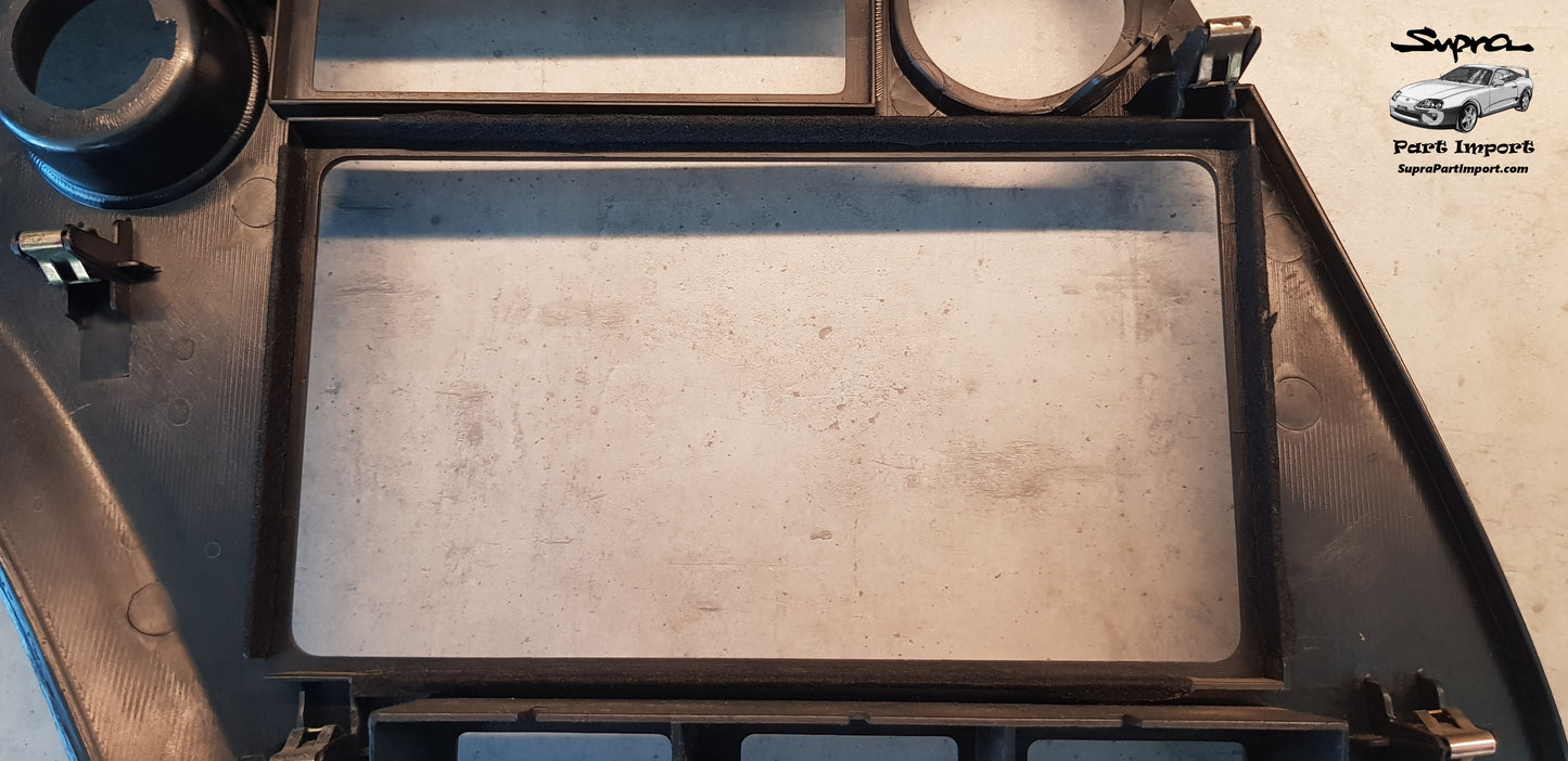 JZA80 Supra Genuine OEM S1 RHD Radio Panel, Center Instrument Cluster Finish (55405-14120)