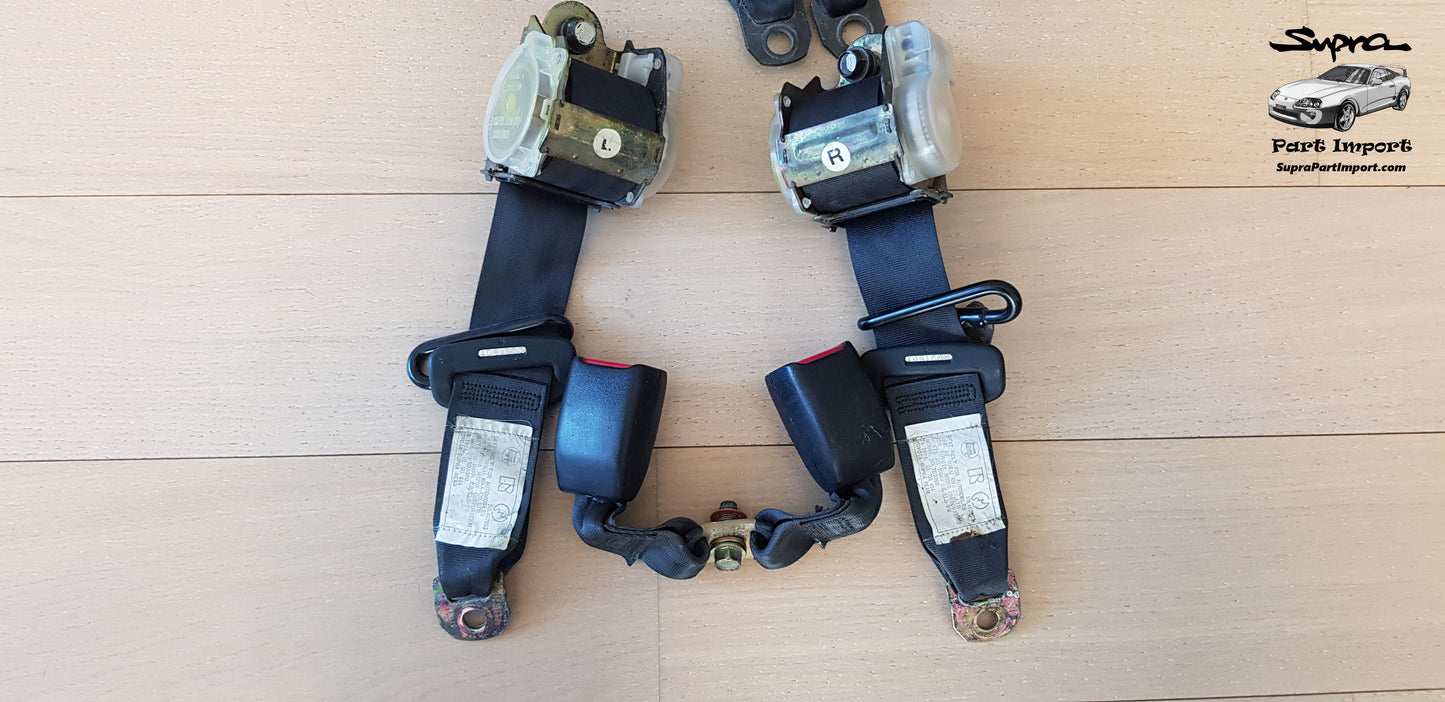 JZA80 Supra Genuine OEM Rear Safety Belt Set + Rear Buckle