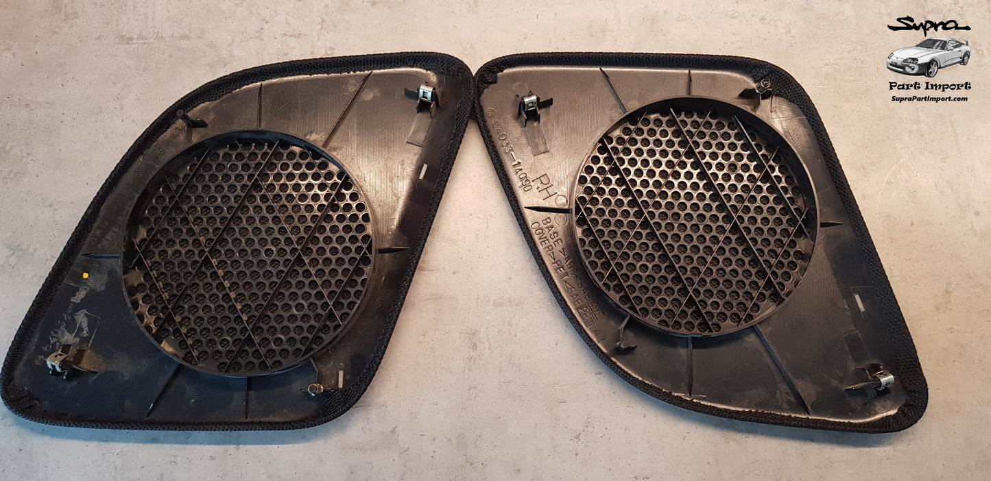 JZA80 Supra Genuine OEM Rear LH + RH Speaker Grill Panel Trim Set (64034-14080-C0 + 64033-14090-C0)