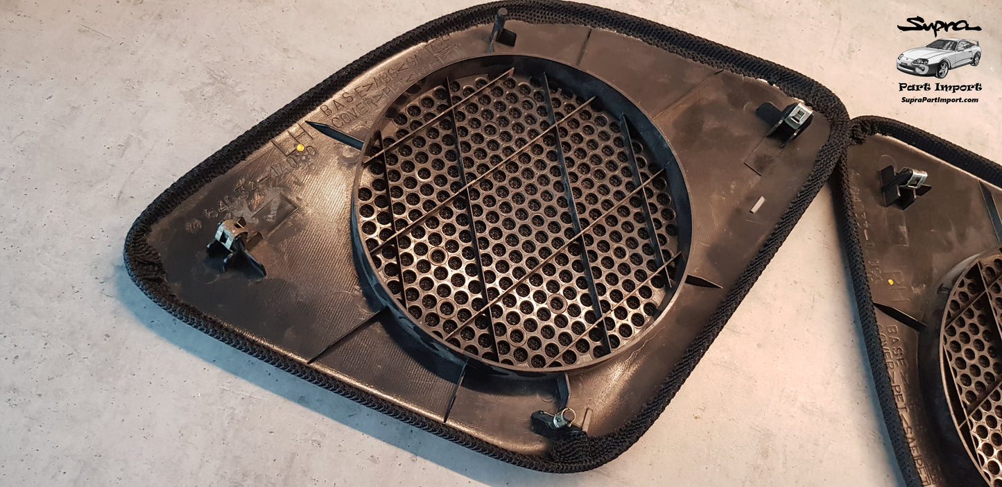 JZA80 Supra Genuine OEM Rear LH + RH Speaker Grill Panel Trim Set (64034-14080-C0 + 64033-14090-C0)