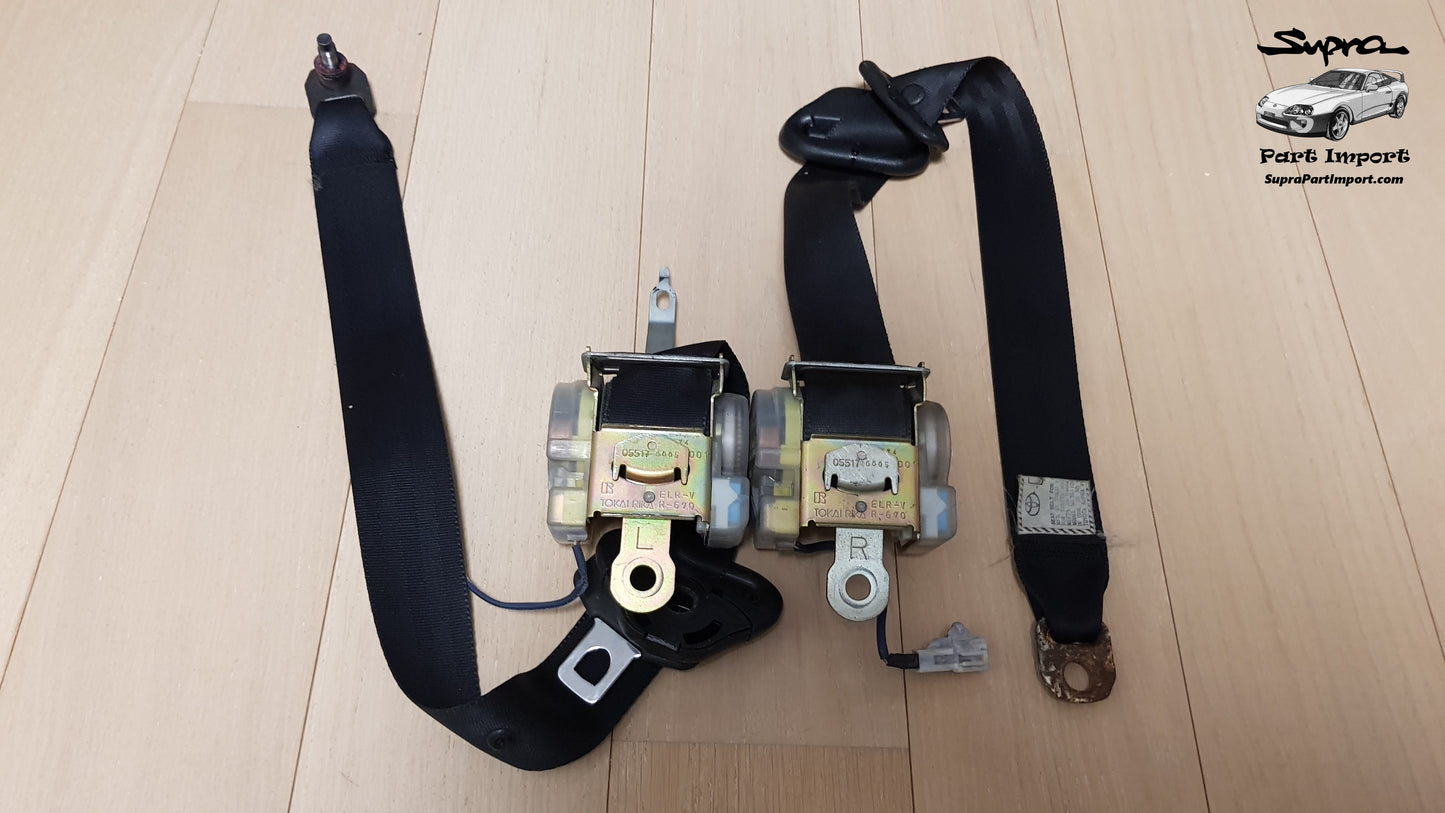 JZA80 Supra Genuine OEM Front Safety Belt Set (73220-14481-C0 + 73210-14541-C0)
