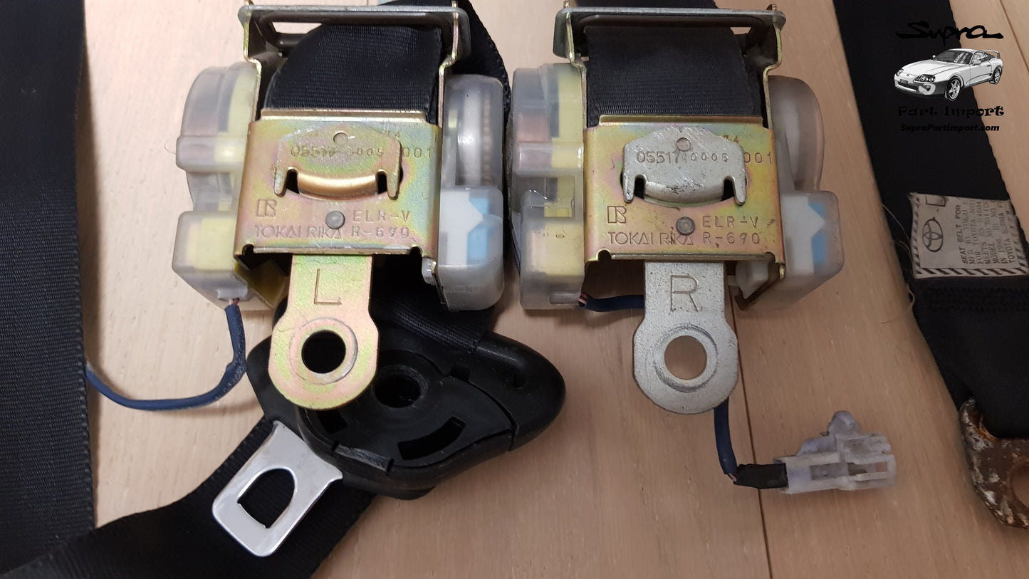 JZA80 Supra Genuine OEM Front Safety Belt Set (73220-14481-C0 + 73210-14541-C0)