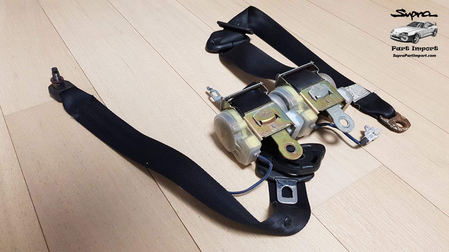 JZA80 Supra Genuine OEM Front Safety Belt Set (73220-14481-C0 + 73210-14541-C0)