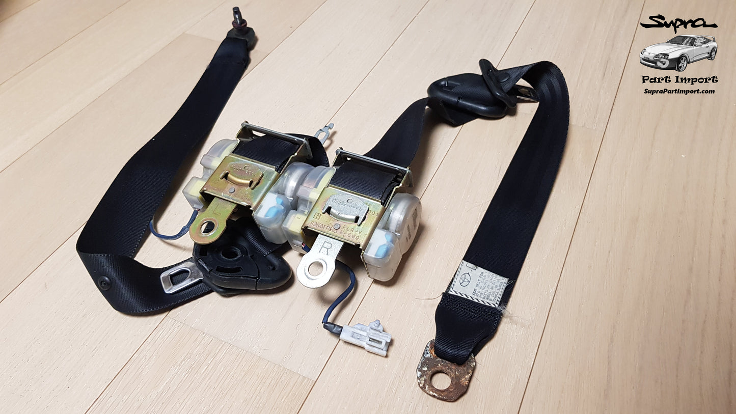 JZA80 Supra Genuine OEM Front Safety Belt Set (73220-14481-C0 + 73210-14541-C0)