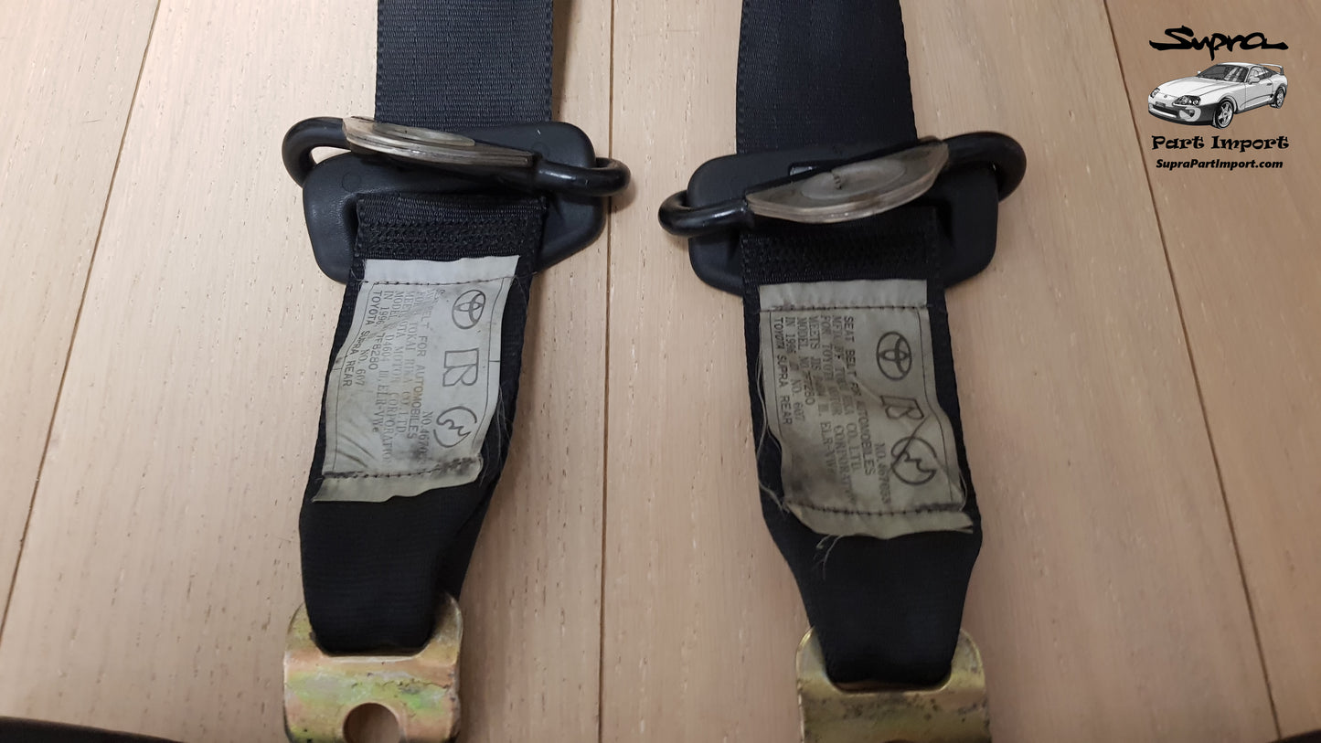 JZA80 Supra Genuine OEM Rear Safety Belt Set + Rear Buckles