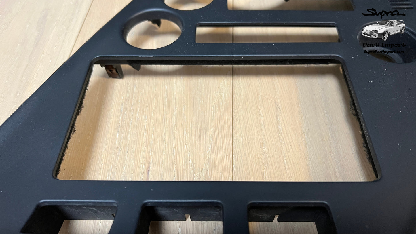 JZA80 Supra Genuine OEM S1 RHD Radio Panel, Center Instrument Cluster Finish (55405-14120)