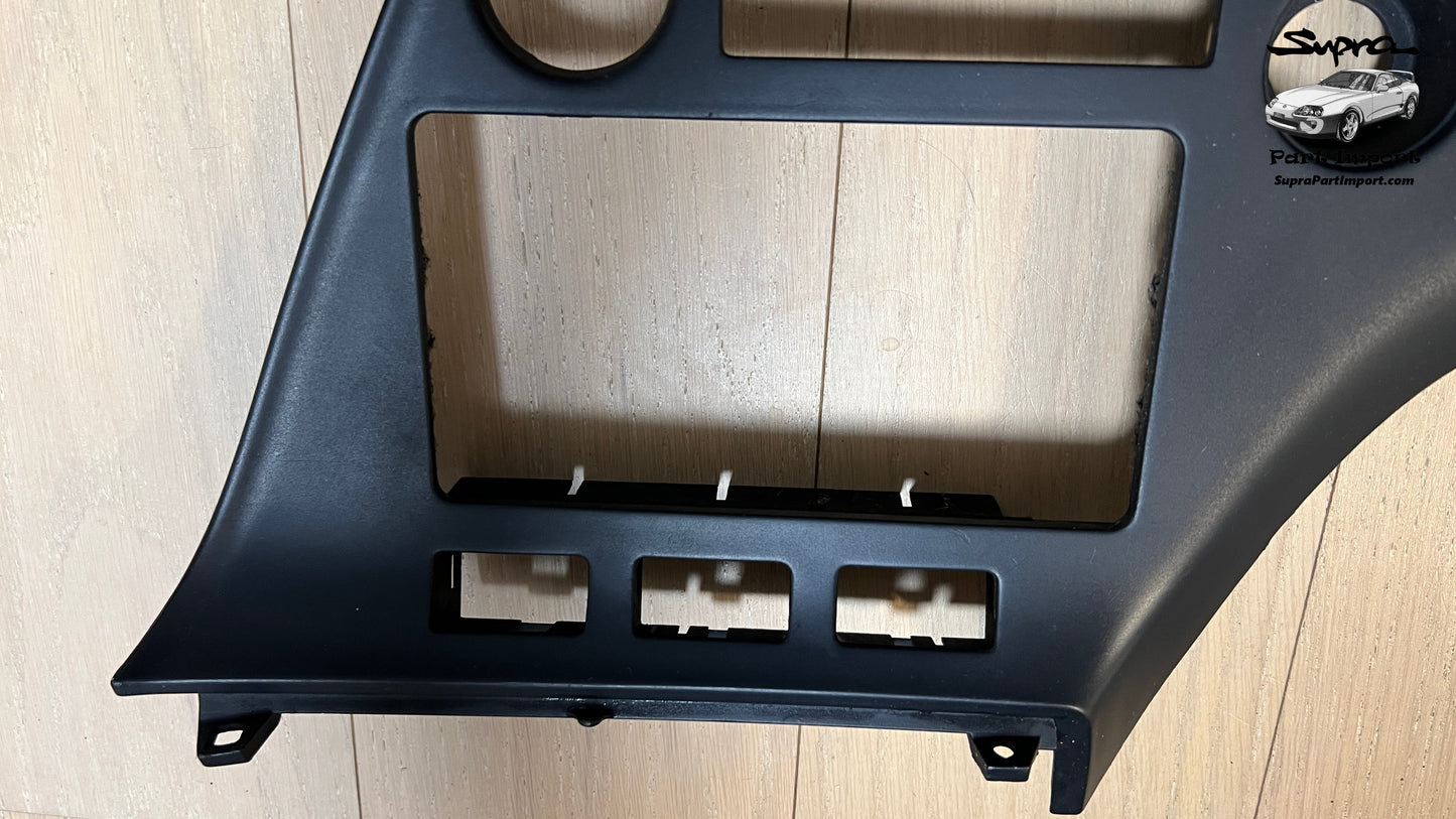 JZA80 Supra Genuine OEM S1 RHD Radio Panel, Center Instrument Cluster Finish (55405-14120)