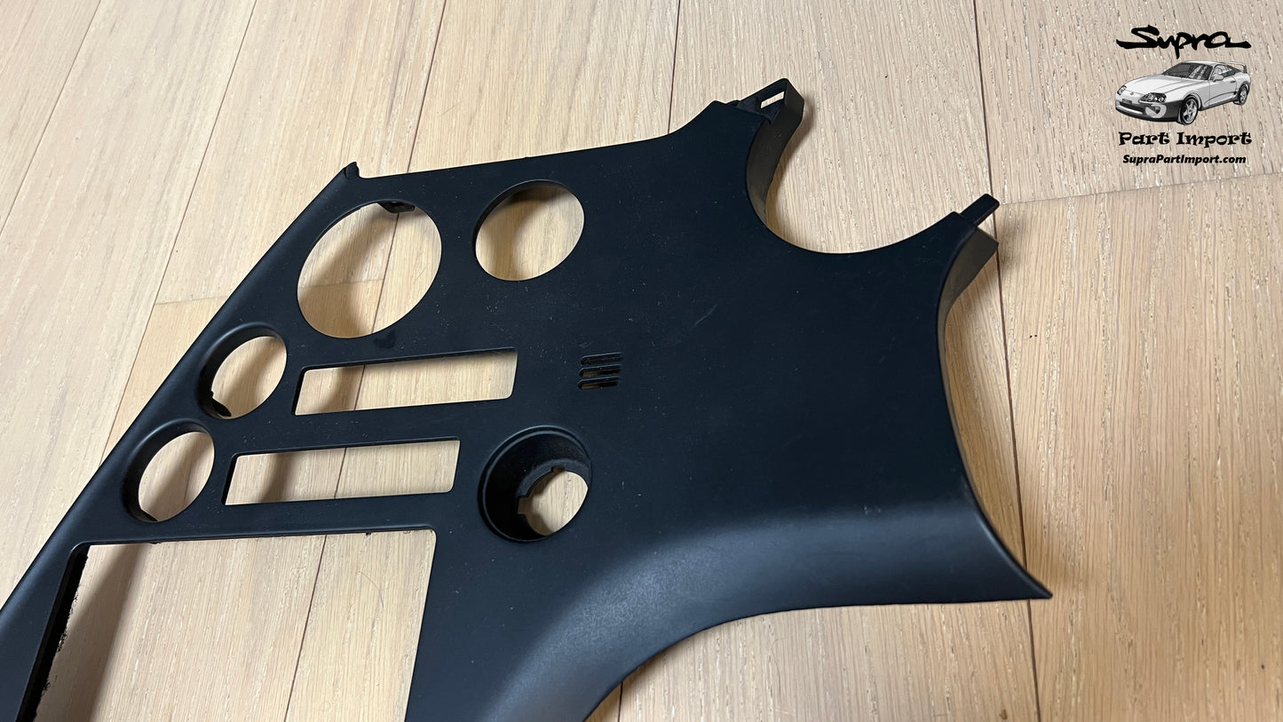 JZA80 Supra Genuine OEM S1 RHD Radio Panel, Center Instrument Cluster Finish (55405-14120)