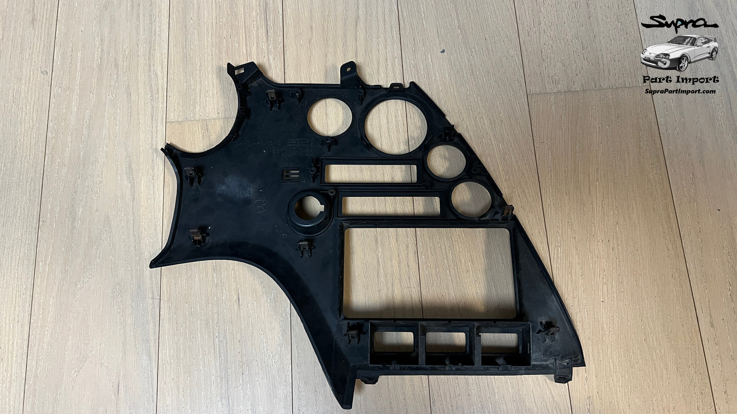 JZA80 Supra Genuine OEM S1 RHD Radio Panel, Center Instrument Cluster Finish (55405-14120)