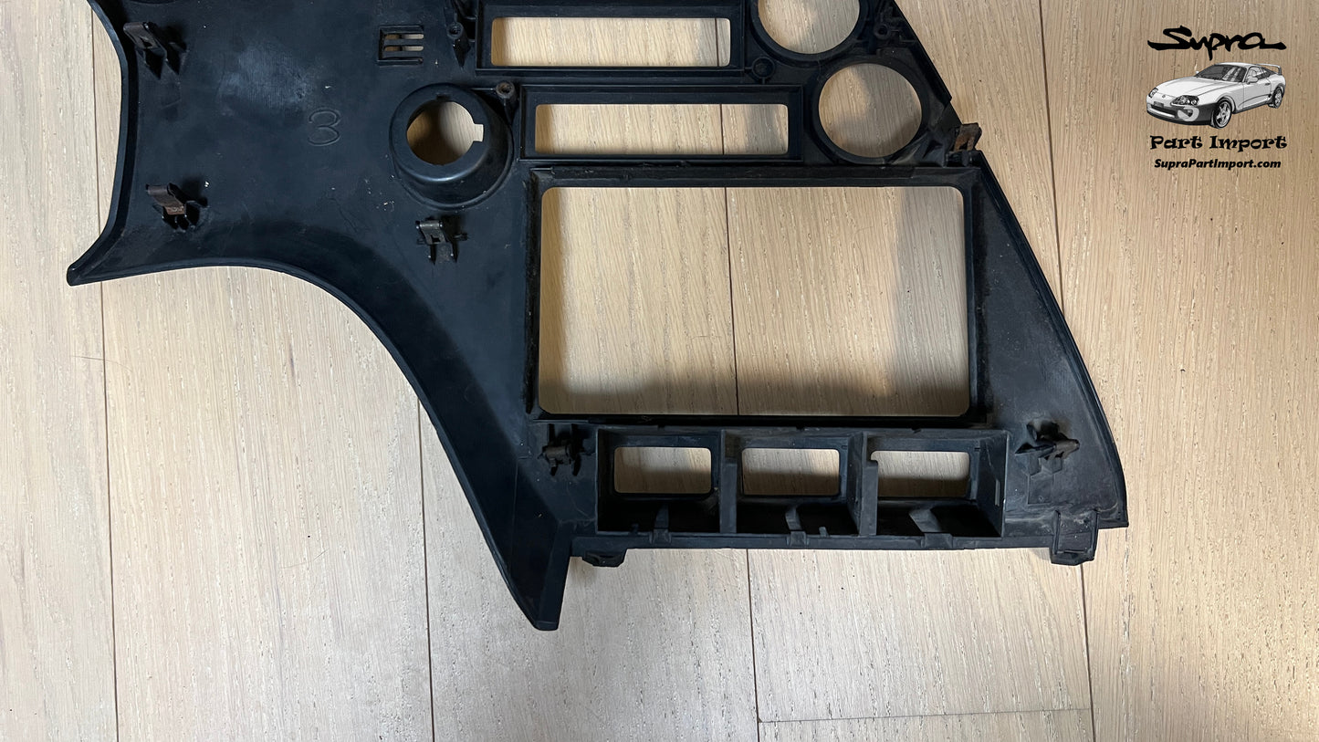 JZA80 Supra Genuine OEM S1 RHD Radio Panel, Center Instrument Cluster Finish (55405-14120)