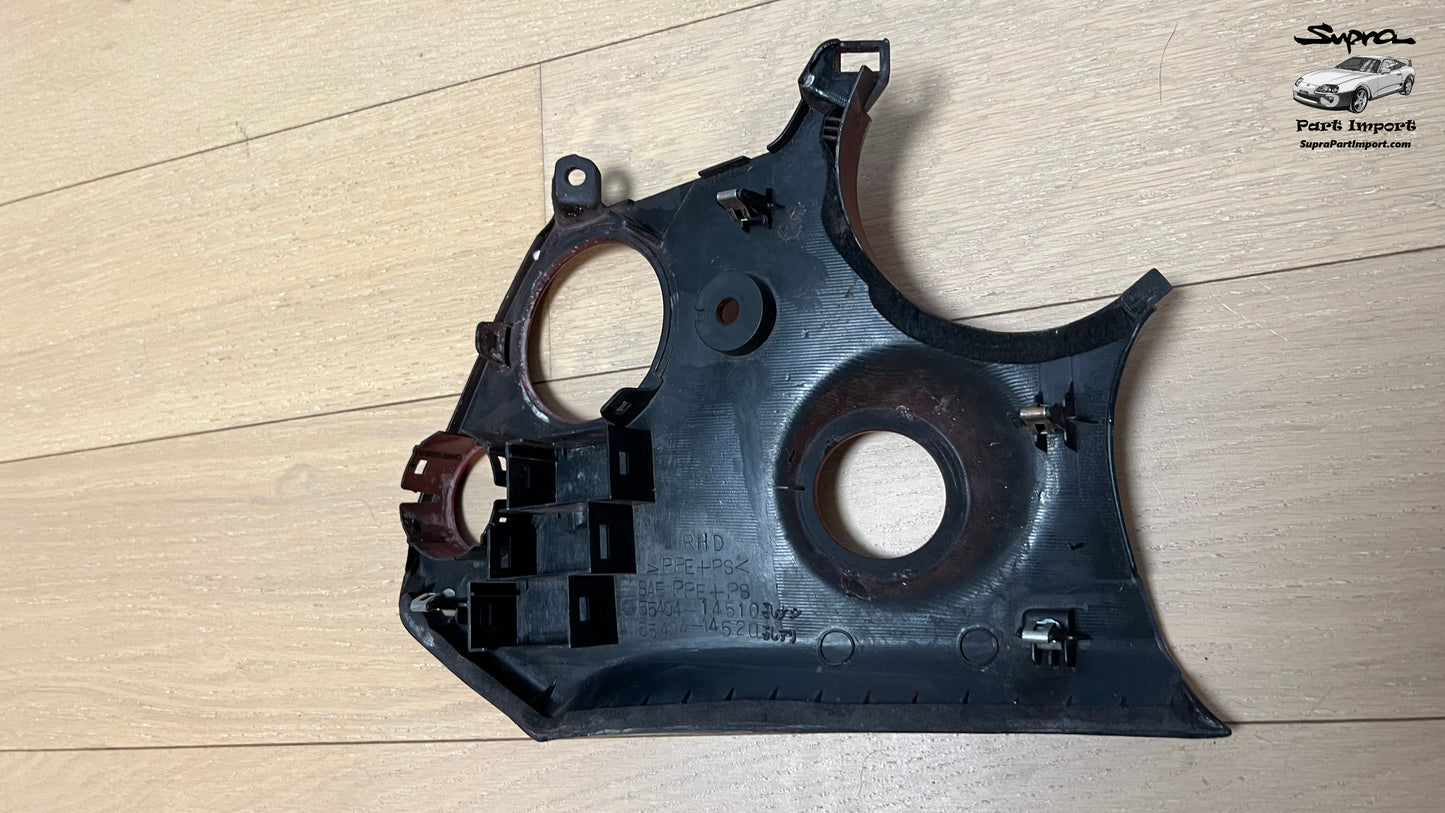 *No Broken Tabs* JZA80 Supra Genuine OEM S1 RHD Keyhole Trim Dash Panel (55404-14510, 55404-14520)