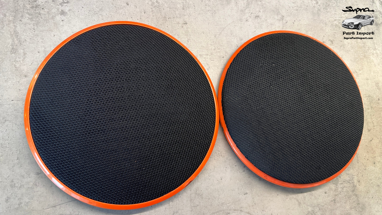 JZA80 Supra Genuine OEM LHD/RHD Door Card Speaker Grille Set + Bezels (67652-14020 + 67651-14020)