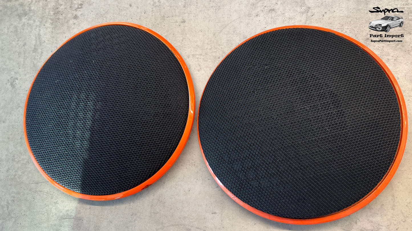 JZA80 Supra Genuine OEM LHD/RHD Door Card Speaker Grille Set + Bezels (67652-14020 + 67651-14020)