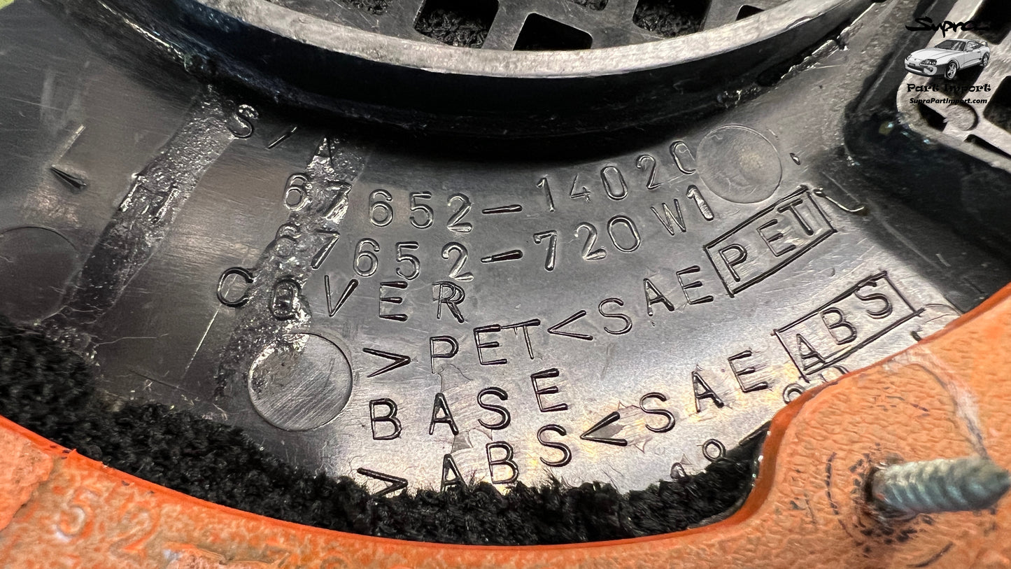 JZA80 Supra Genuine OEM LHD/RHD Door Card Speaker Grille Set + Bezels (67652-14020 + 67651-14020)