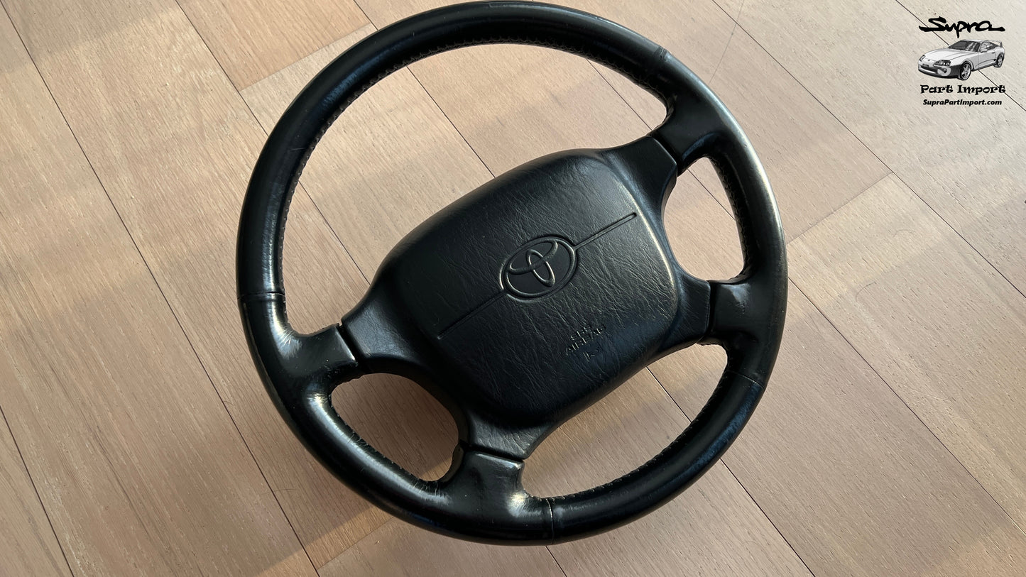 *Original Leather* JZA80 Supra Genuine OEM RHD/LHD 4-Spoke Steering Wheel