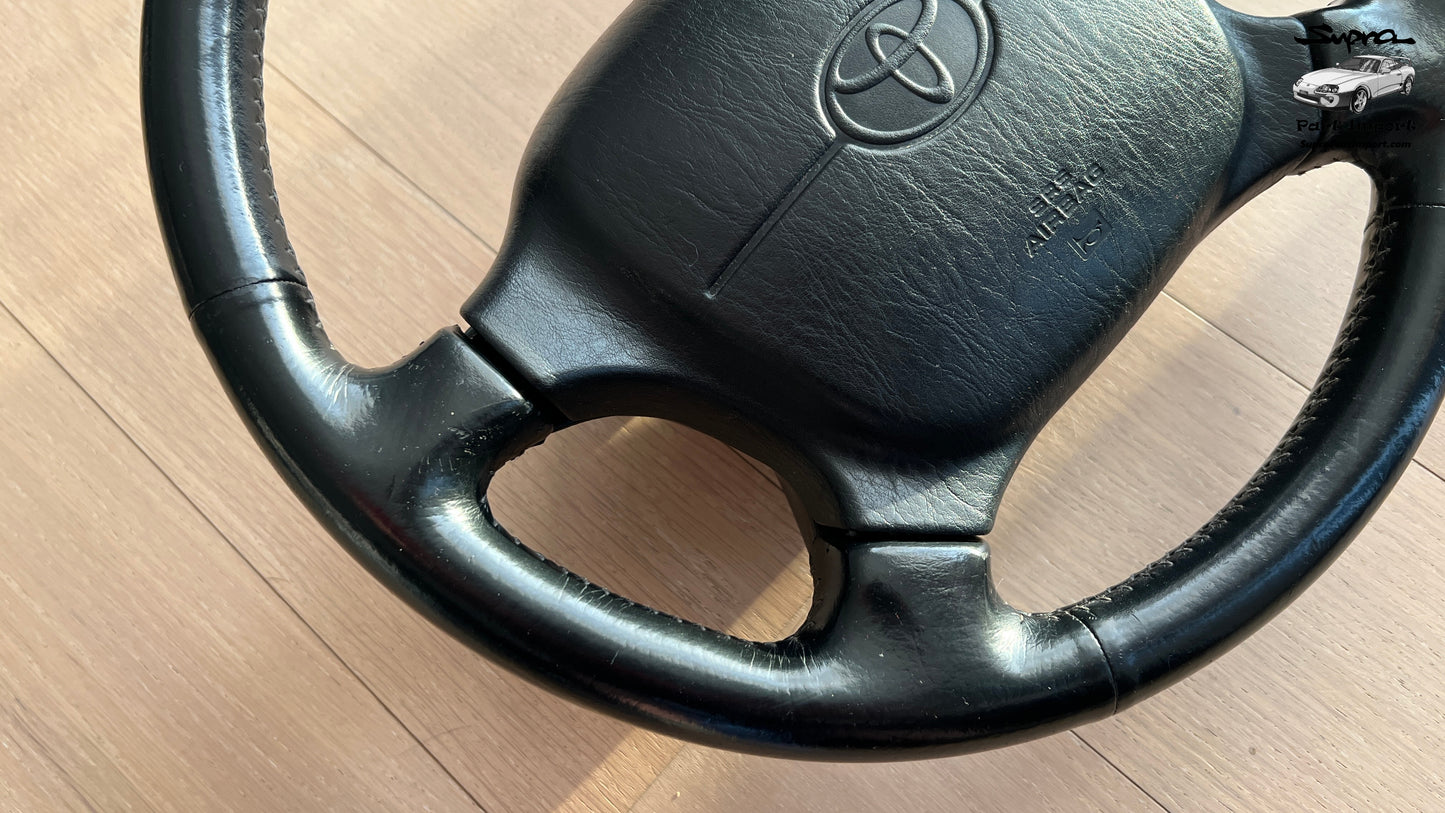 *Original Leather* JZA80 Supra Genuine OEM RHD/LHD 4-Spoke Steering Wheel