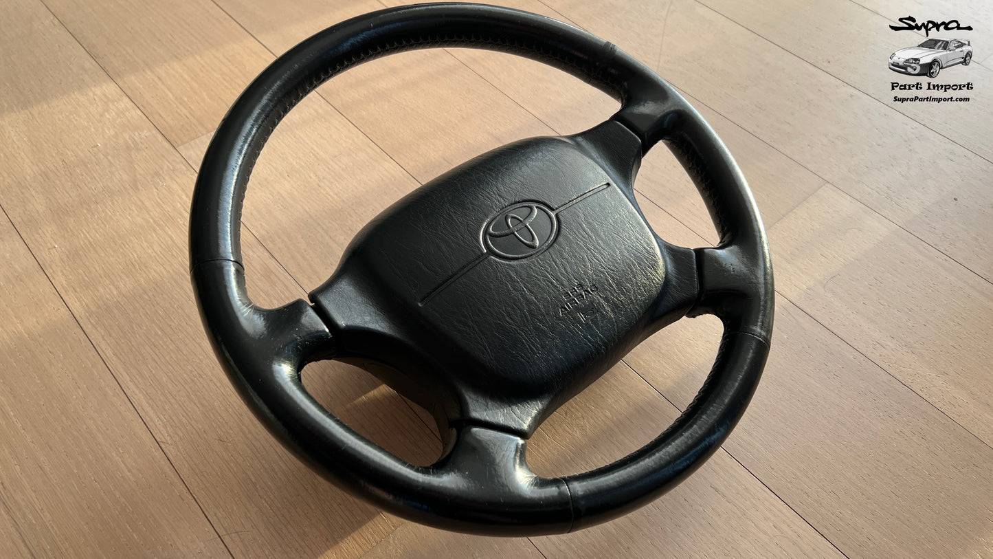 *Original Leather* JZA80 Supra Genuine OEM RHD/LHD 4-Spoke Steering Wheel