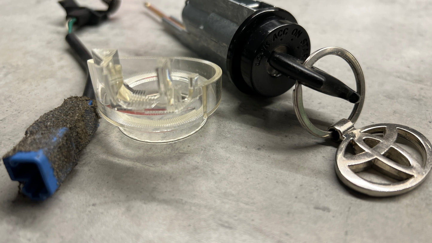 JZA80 Supra Genuine OEM LHD/RHD Ignition Lock Cylinder (69570-14060) + Key + Lighting Assembly