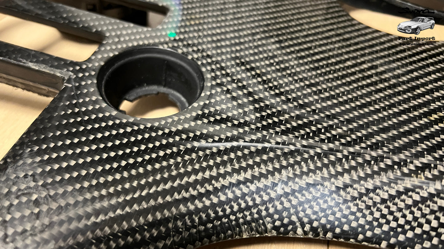 *RARE* JZA80 Supra Series 1 EU/UK-Spec RHD Full Dash Trim Set + Real Carbon Skinning Under Clear Coat