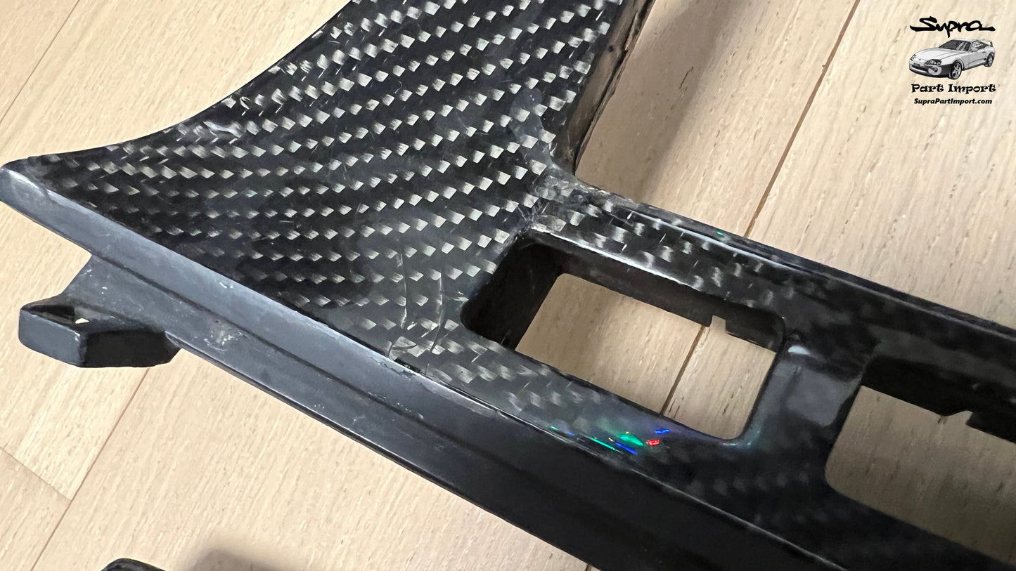 *RARE* JZA80 Supra Series 1 EU/UK-Spec RHD Full Dash Trim Set + Real Carbon Skinning Under Clear Coat