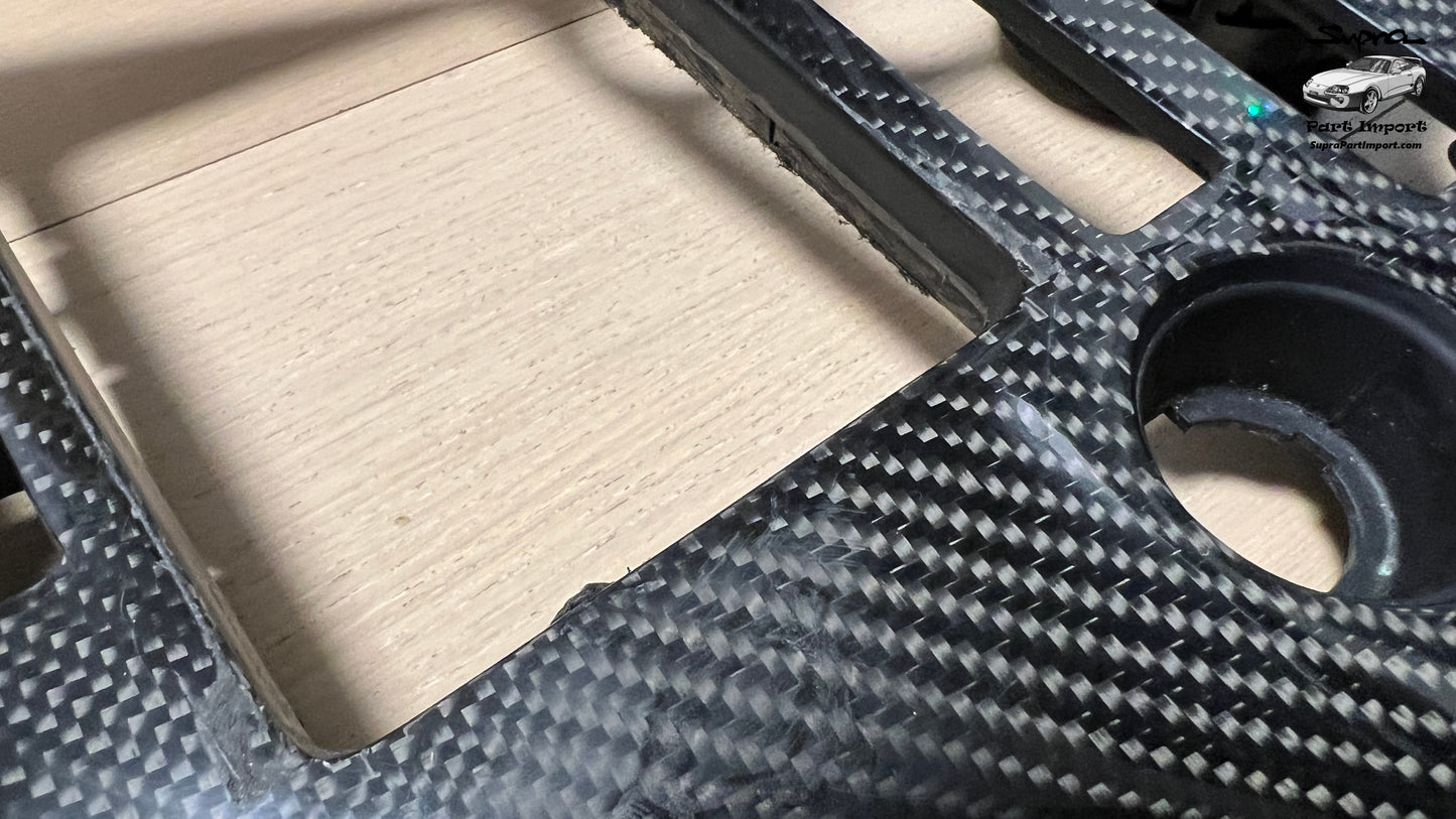 *RARE* JZA80 Supra Series 1 EU/UK-Spec RHD Full Dash Trim Set + Real Carbon Skinning Under Clear Coat