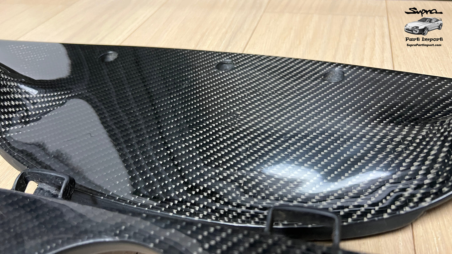 *RARE* JZA80 Supra Series 1 EU/UK-Spec RHD Full Dash Trim Set + Real Carbon Skinning Under Clear Coat