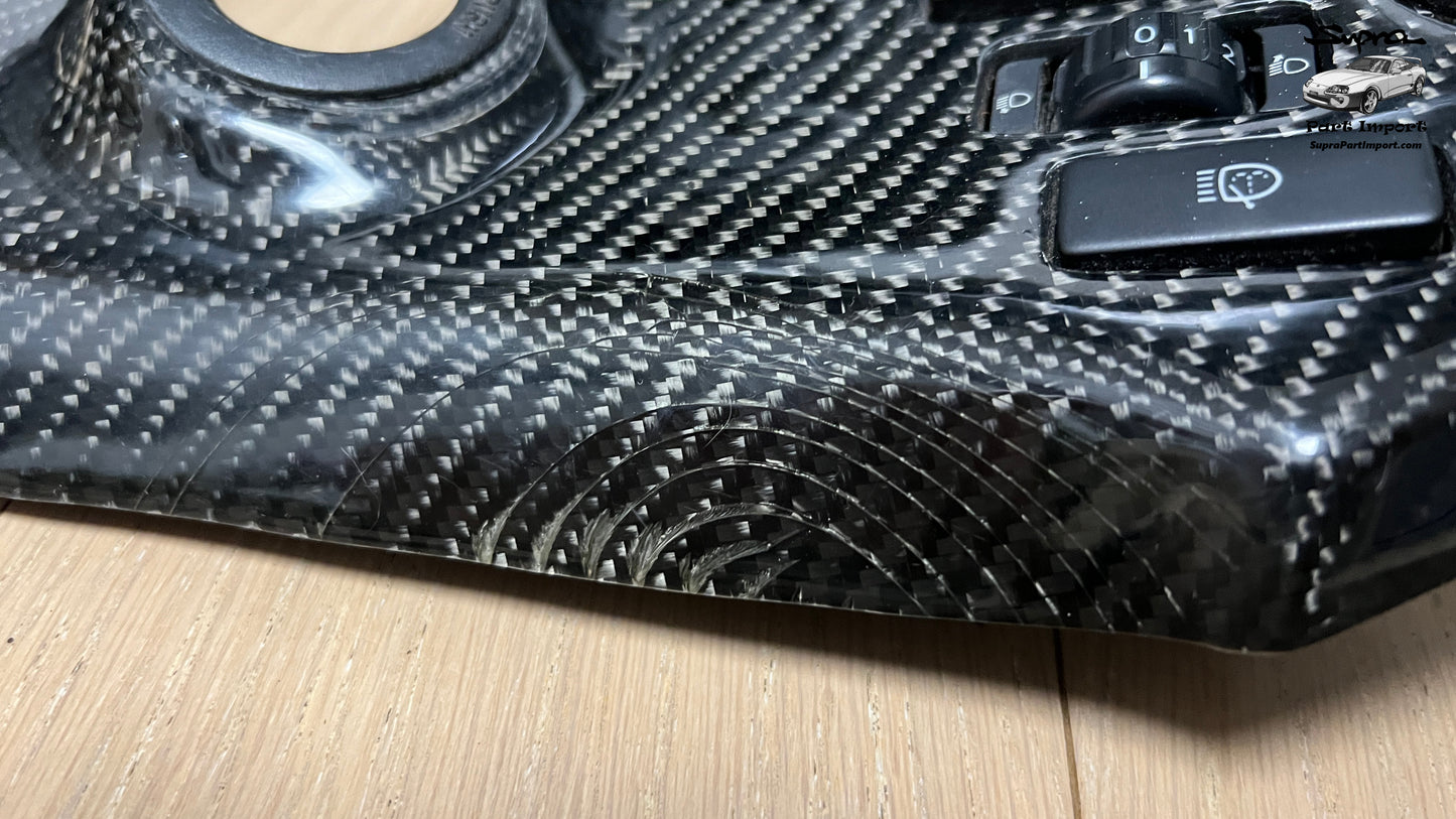 *RARE* JZA80 Supra Series 1 EU/UK-Spec RHD Full Dash Trim Set + Real Carbon Skinning Under Clear Coat