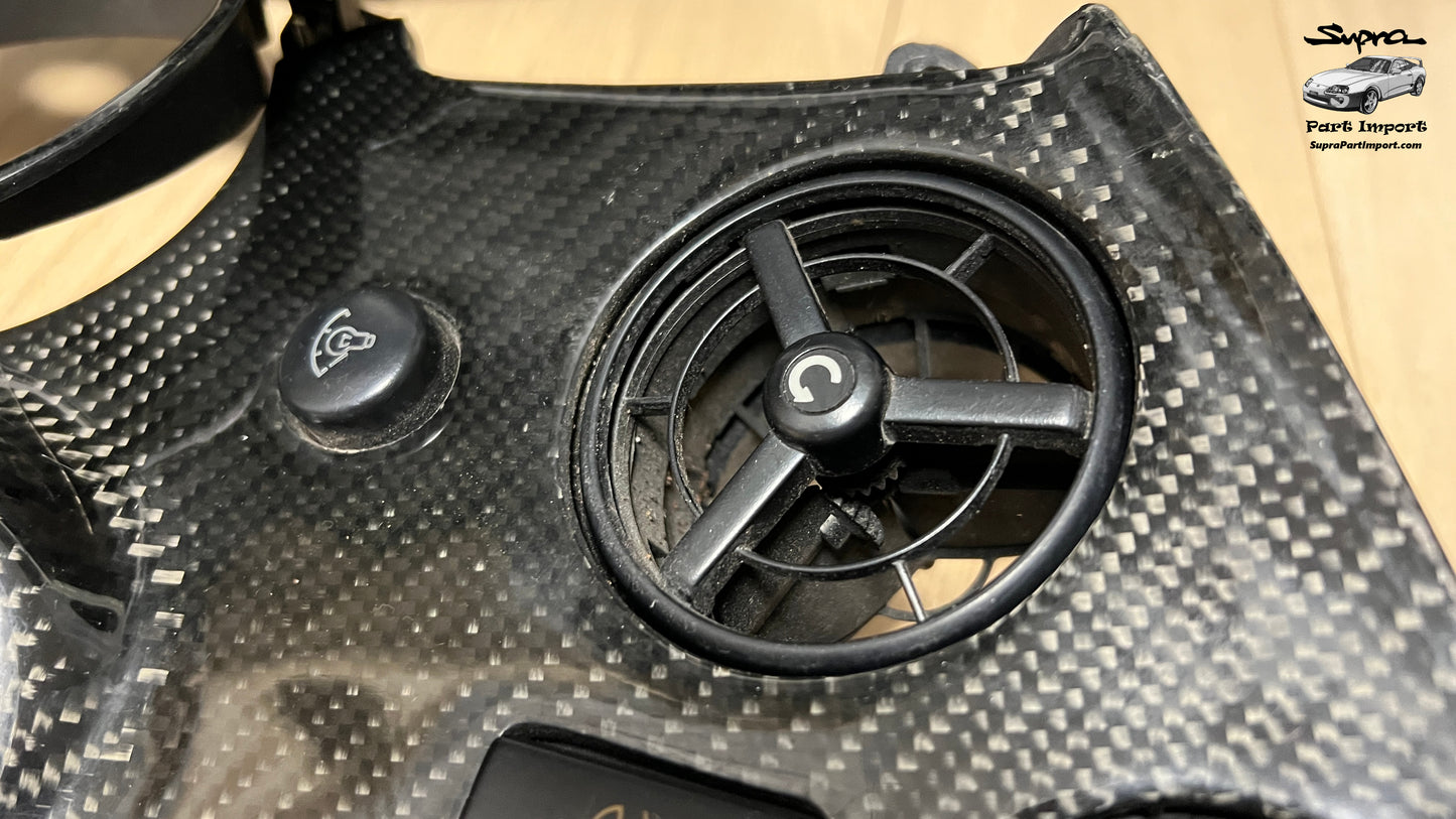 *RARE* JZA80 Supra Series 1 EU/UK-Spec RHD Full Dash Trim Set + Real Carbon Skinning Under Clear Coat