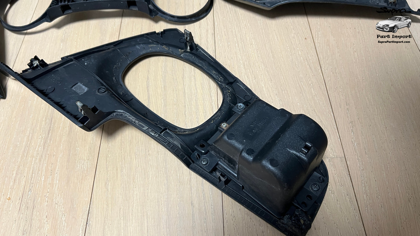 *RARE* JZA80 Supra Series 1 EU/UK-Spec RHD Full Dash Trim Set + Real Carbon Skinning Under Clear Coat