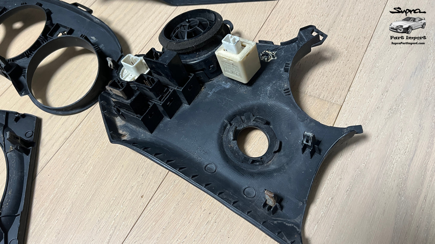 *RARE* JZA80 Supra Series 1 EU/UK-Spec RHD Full Dash Trim Set + Real Carbon Skinning Under Clear Coat