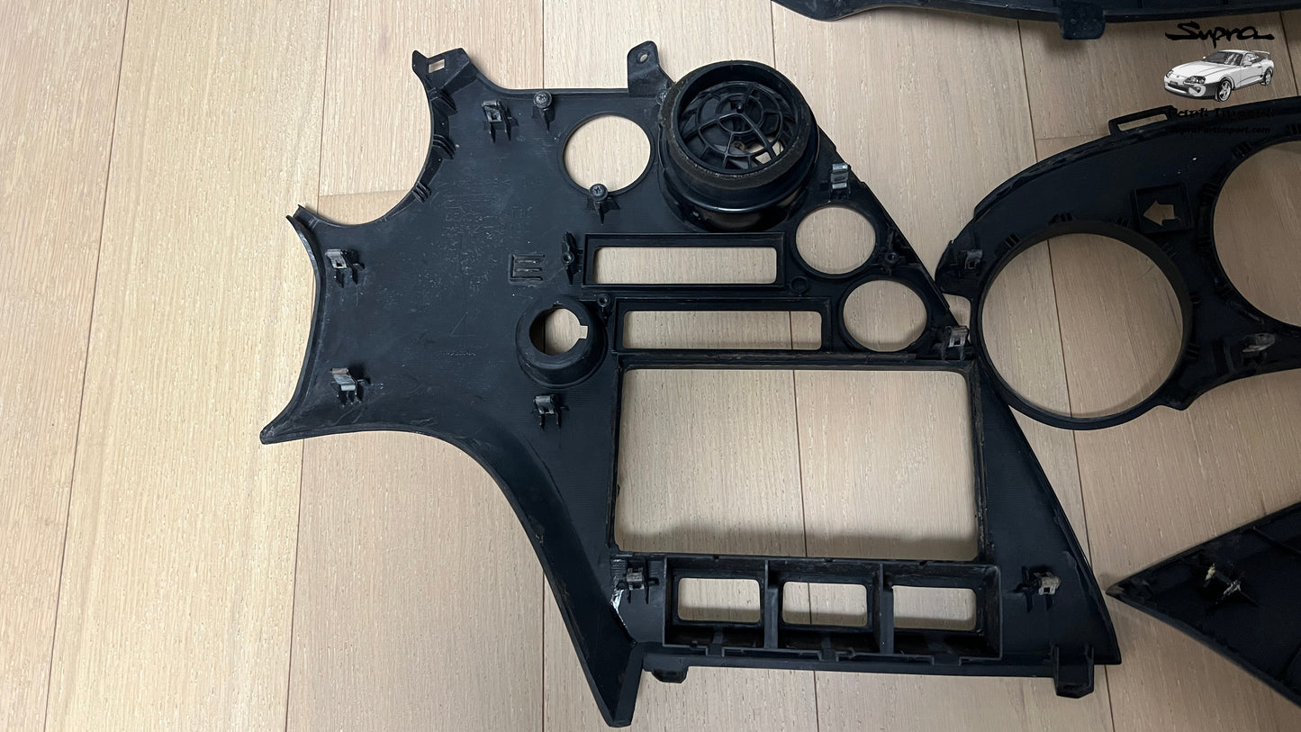 *RARE* JZA80 Supra Series 1 EU/UK-Spec RHD Full Dash Trim Set + Real Carbon Skinning Under Clear Coat