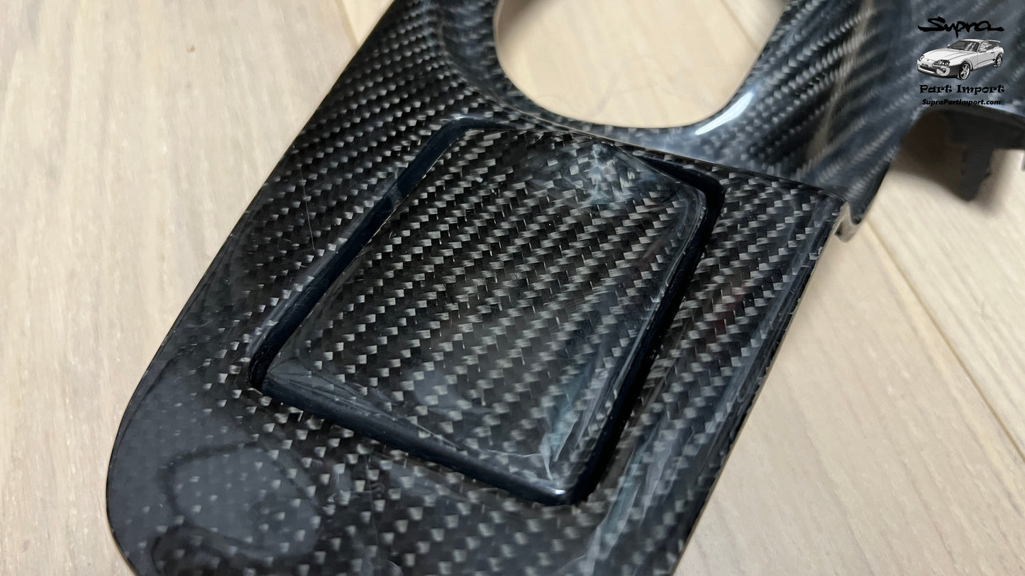 *RARE* JZA80 Supra Series 1 EU/UK-Spec RHD Full Dash Trim Set + Real Carbon Skinning Under Clear Coat