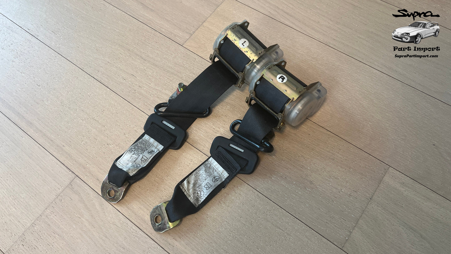 JZA80 Supra Genuine OEM Rear Safety Belt Set (73370-14171-C0 + 73360-14291-C0)