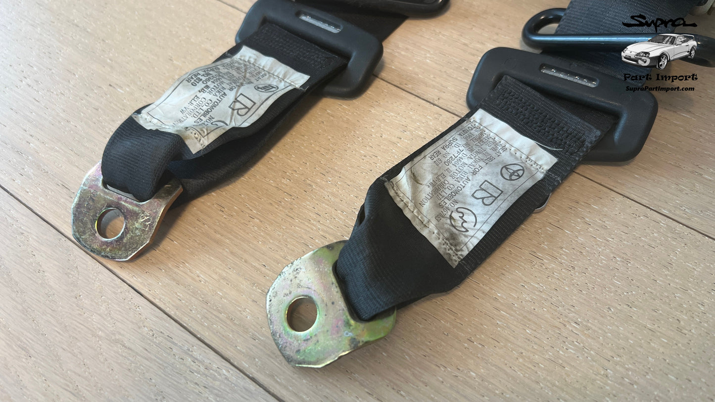 JZA80 Supra Genuine OEM Rear Safety Belt Set (73370-14171-C0 + 73360-14291-C0)