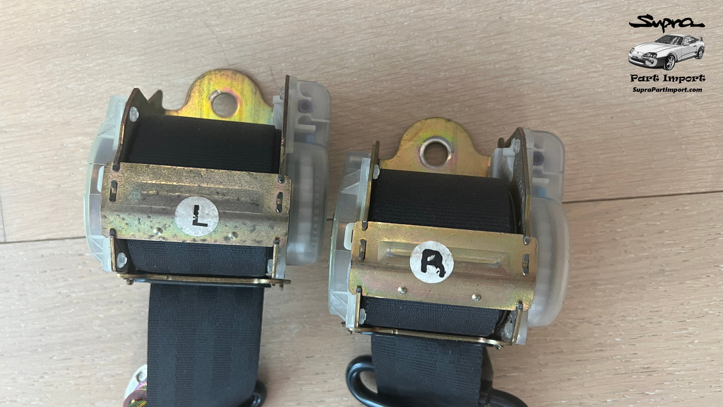 JZA80 Supra Genuine OEM Rear Safety Belt Set (73370-14171-C0 + 73360-14291-C0)