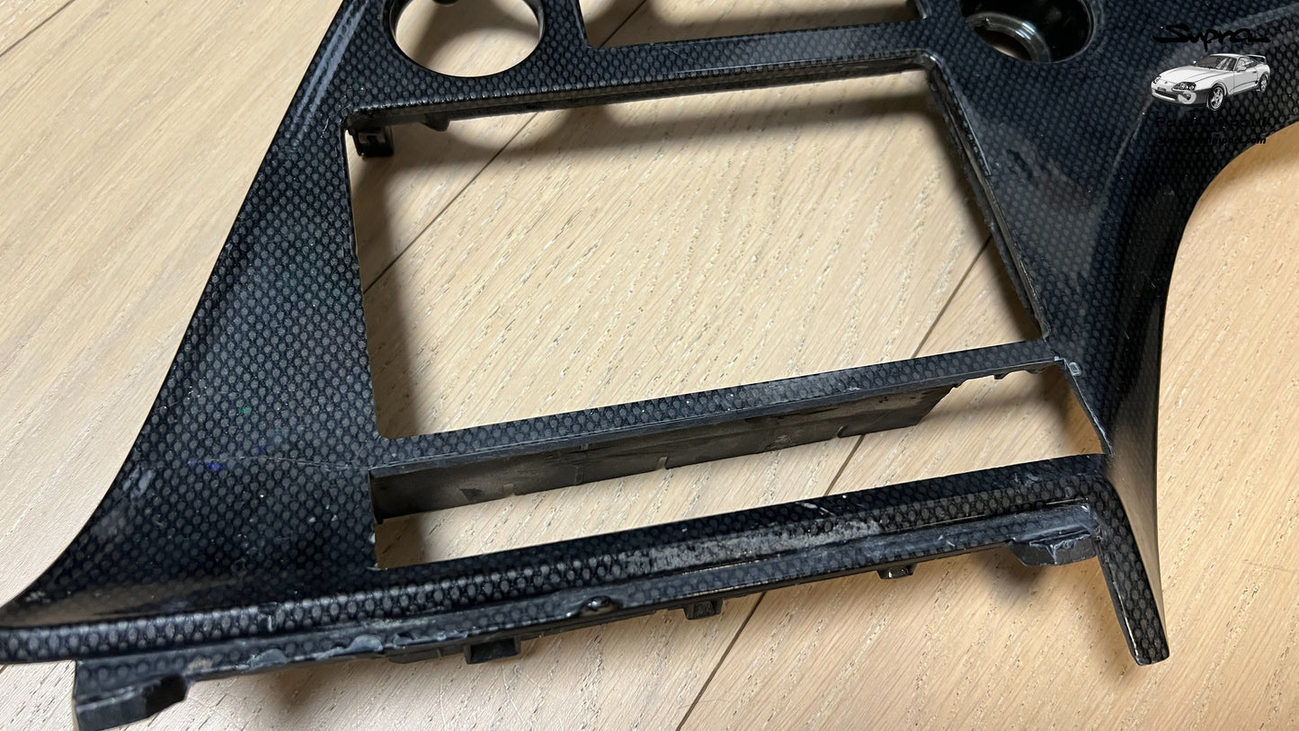 *For Project* JZA80 Supra Genuine OEM S1 RHD Radio Panel, Center Instrument Cluster Finish (55405-14120)