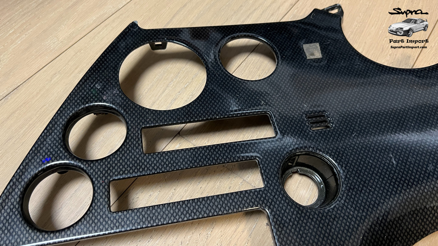 *For Project* JZA80 Supra Genuine OEM S1 RHD Radio Panel, Center Instrument Cluster Finish (55405-14120)
