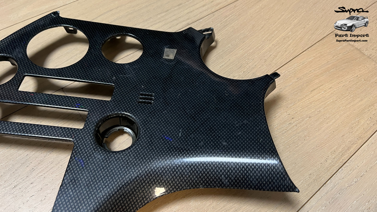 *For Project* JZA80 Supra Genuine OEM S1 RHD Radio Panel, Center Instrument Cluster Finish (55405-14120)