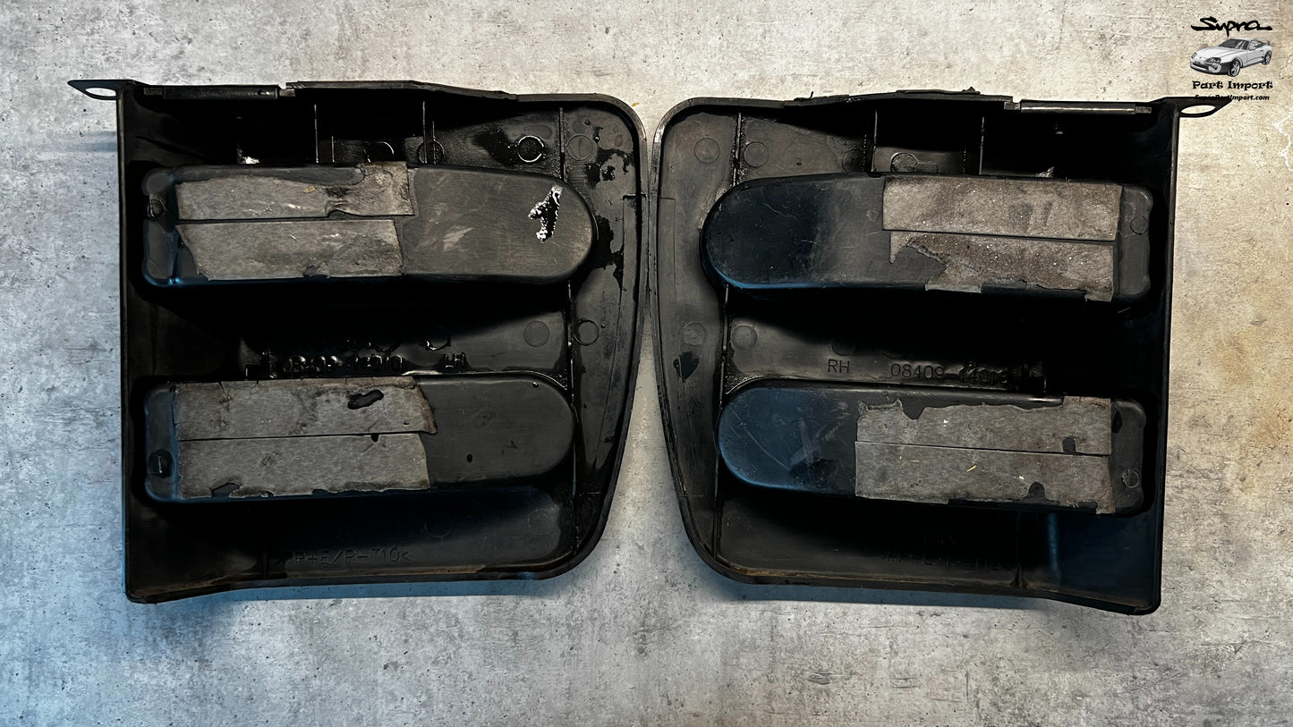 *RARE* JZA80 Supra Genuine OEM Rear Bumper License Plate Garnish Set /w Mounts