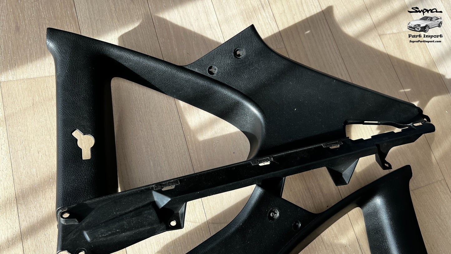 JZA80 Supra Genuine OEM Quarter Window Interior Trim Set (2pc.) (62471-14291-C0, 62472-14281-C0)