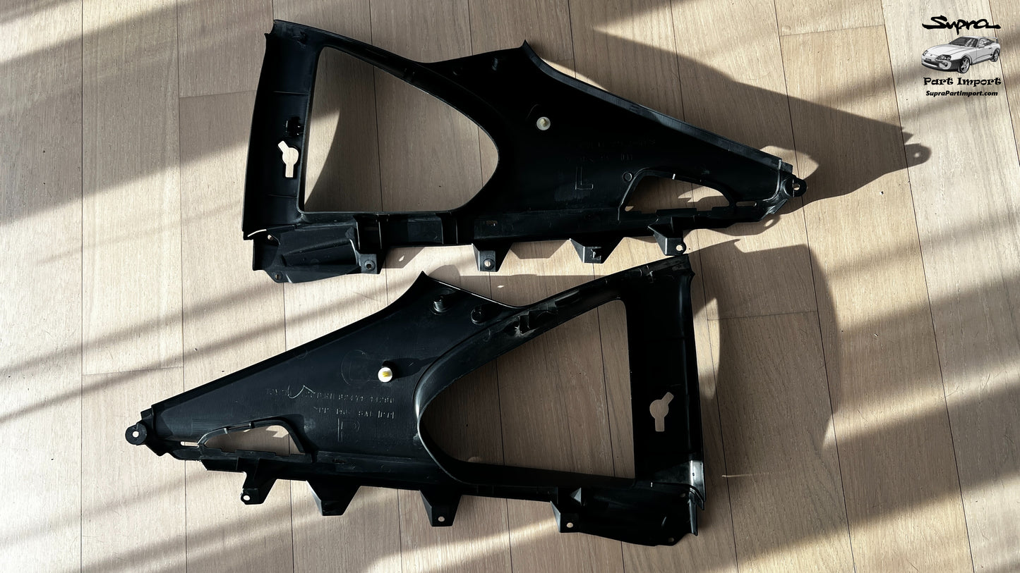 JZA80 Supra Genuine OEM Quarter Window Interior Trim Set (2pc.) (62471-14291-C0, 62472-14281-C0)