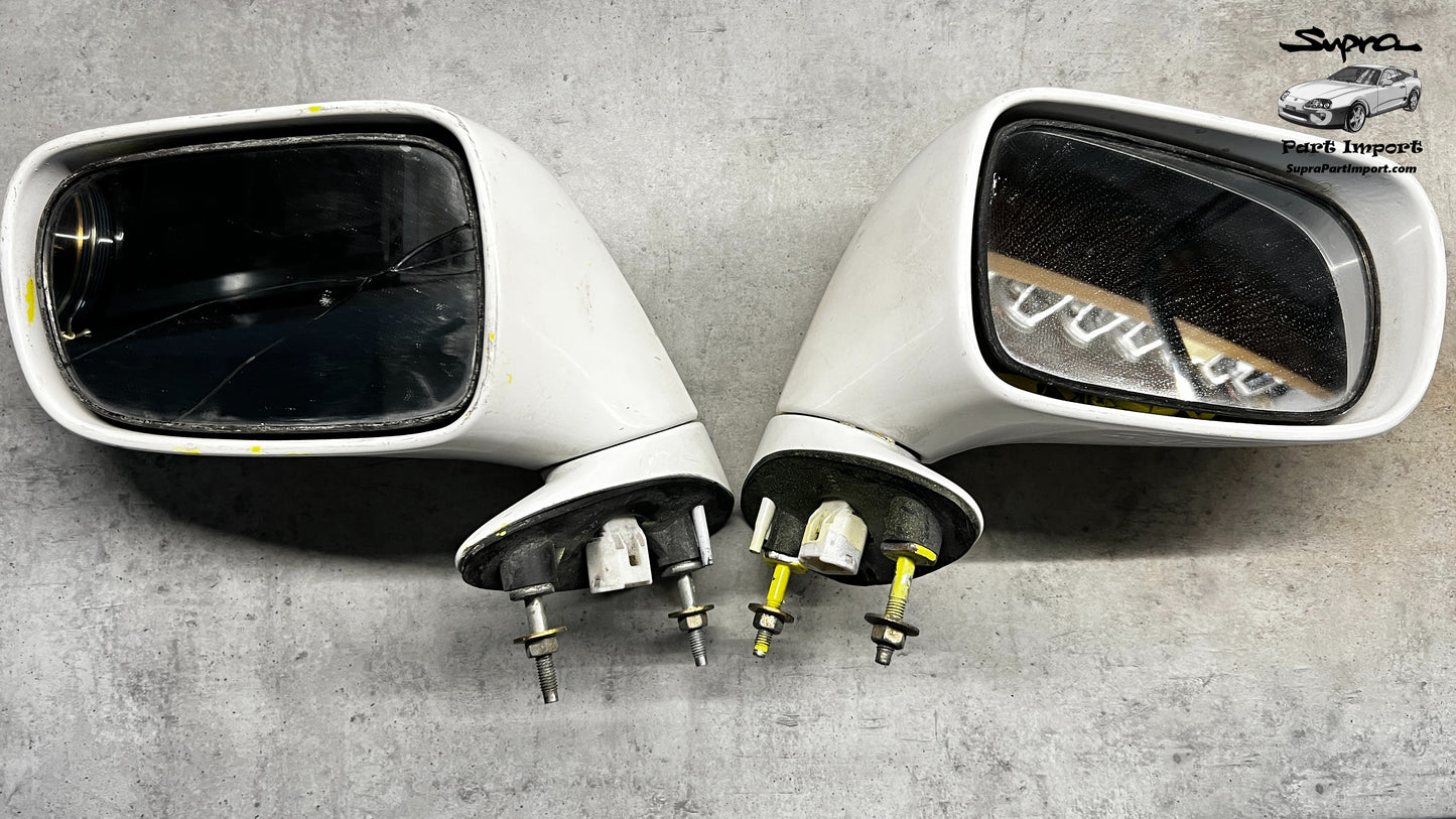 JZA80 Supra Genuine OEM S1 RHD *Non-Folding* Mirror Set (2 pc, For Project)