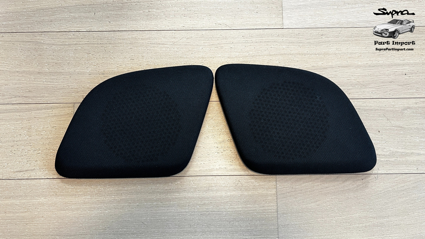 JZA80 Supra Genuine OEM Rear LH + RH Speaker Grill Panel Trim Set (64034-14080-C0 + 64033-14090-C0)